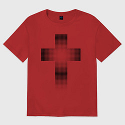 Женская футболка оверсайз Крест православный