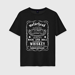 Женская футболка оверсайз Motorhead в стиле Jack Daniels