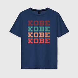 Футболка оверсайз женская Kobe name, цвет: тёмно-синий