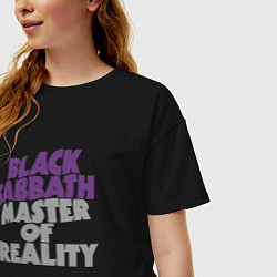 Футболка оверсайз женская Black Sabbath Master of Reality, цвет: черный — фото 2