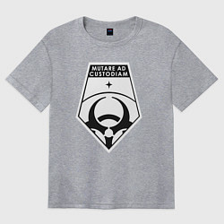 Футболка оверсайз женская Mutare ad custodiam, цвет: меланж