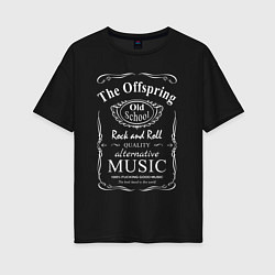Женская футболка оверсайз Offspring в стиле Jack Daniels