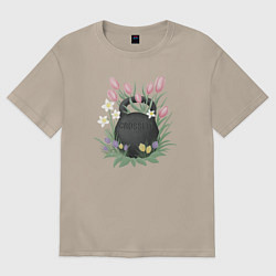 Женская футболка оверсайз Кроссфит гиря в цветах