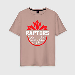 Женская футболка оверсайз Торонто Рэпторс