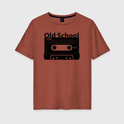 Женская футболка оверсайз Old school music