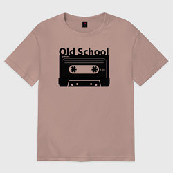 Женская футболка оверсайз Old school music