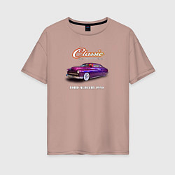 Женская футболка оверсайз Американский олдтаймер Ford Mercury