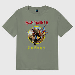 Футболка оверсайз женская The trooper Iron Maiden, цвет: авокадо