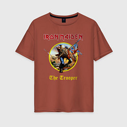 Женская футболка оверсайз The trooper Iron Maiden