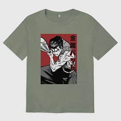 Женская футболка оверсайз Стальная Бита