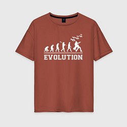 Женская футболка оверсайз JoJo Bizarre evolution