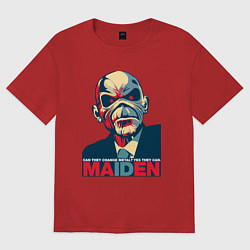 Футболка оверсайз женская They can change metal, цвет: красный