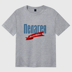 Футболка оверсайз женская Пелагея - ограниченный выпуск, цвет: меланж