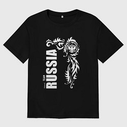 Женская футболка оверсайз Национальная сборная: Russia national team