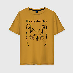 Женская футболка оверсайз The Cranberries - rock cat