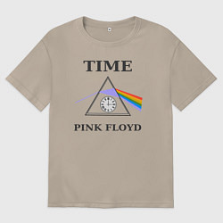 Женская футболка оверсайз Время Пинк Флойд рок