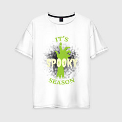 Футболка оверсайз женская Its spooky season, цвет: белый