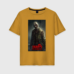Женская футболка оверсайз Зомби мертый остров