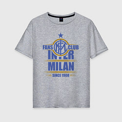 Женская футболка оверсайз Inter Milan fans club