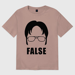 Женская футболка оверсайз Дуайт Шрут