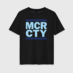 Женская футболка оверсайз Run Manchester city