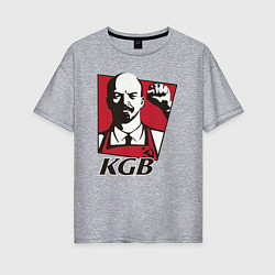 Женская футболка оверсайз KGB Lenin