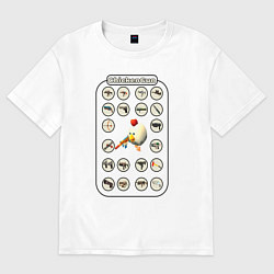Женская футболка оверсайз ChickenGun GUN