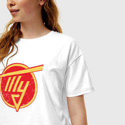 Футболка оверсайз женская Туполев, цвет: белый — фото 2