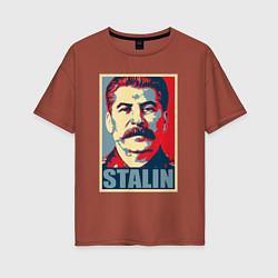 Женская футболка оверсайз Stalin USSR