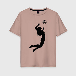 Женская футболка оверсайз Volley girl