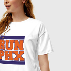 Футболка оверсайз женская Run Phoenix Suns, цвет: белый — фото 2