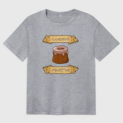 Женская футболка оверсайз Сладкий рулетик