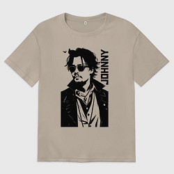 Женская футболка оверсайз Johnny Depp - graphics