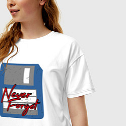 Футболка оверсайз женская Никогда не забуду, цвет: белый — фото 2
