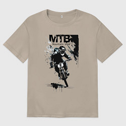 Женская футболка оверсайз Mountain bike - extreme