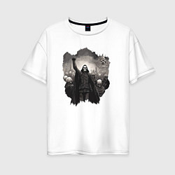 Женская футболка оверсайз Мертвый анархист и орда
