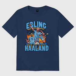 Женская футболка оверсайз Эрлинг Холанд Манчестер Сити 9