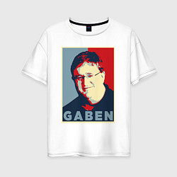 Футболка оверсайз женская Gaben, цвет: белый