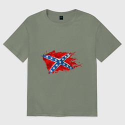 Женская футболка оверсайз Конфедерация брызги