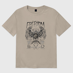 Женская футболка оверсайз Орел геральдика