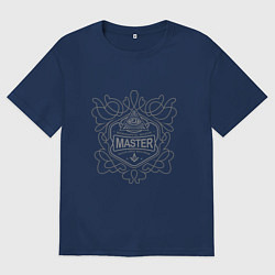 Футболка оверсайз женская Master Masson, цвет: тёмно-синий