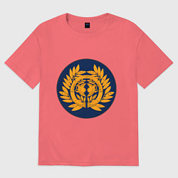 Футболка оверсайз женская Клан Датэ Total War: Shogun 2, цвет: коралловый