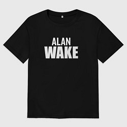 Женская футболка оверсайз Alan Wake logo