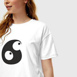 Футболка оверсайз женская Number 006, цвет: белый — фото 2