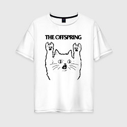 Женская футболка оверсайз The Offspring - rock cat