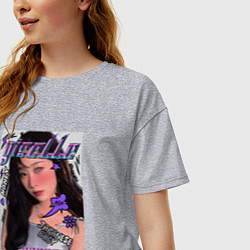 Футболка оверсайз женская Giselle - Aespa, цвет: меланж — фото 2