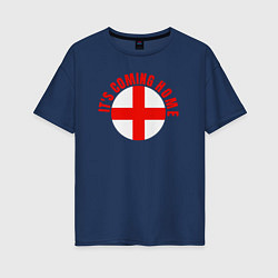 Женская футболка оверсайз Coming home England