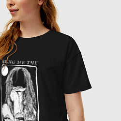 Футболка оверсайз женская Bring Me the Horizon girl, цвет: черный — фото 2