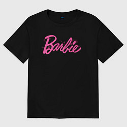 Женская футболка оверсайз Блестящий логотип Барби