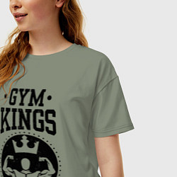 Футболка оверсайз женская Gym kings, цвет: авокадо — фото 2